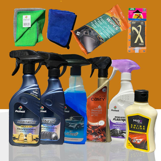 Pack Entretien Auto Complet – Profwell (10 produits)